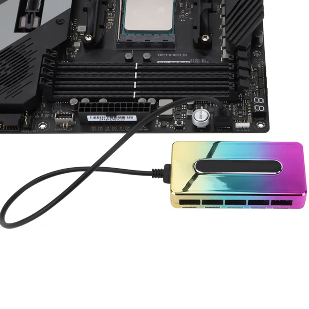 

10-Port Argb Hub Splitter Multi-Device Support High-Quality Material Stable Performance Simple Operation Reliable Computer