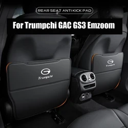 For Trumpchi GAC GS3 Emzoom 2022-2024 Accessories Leather Car Front Seat Rear Anti Kick Dust Board Pad Frame Cover Interior