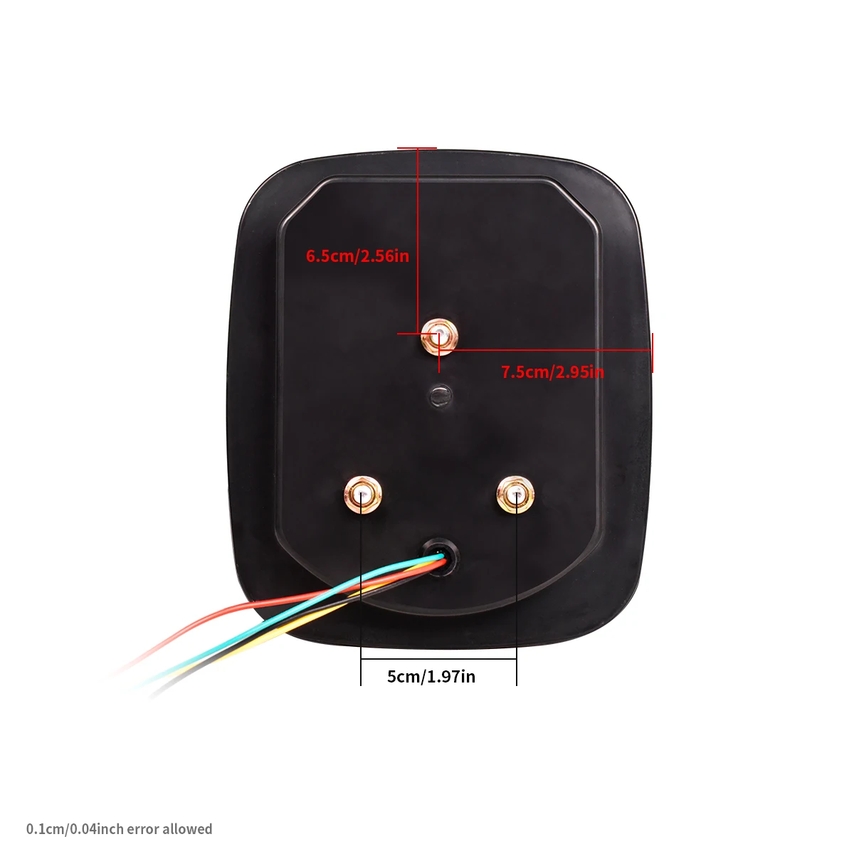2 قطعة LED الذيل 12 فولت/24 فولت مصباح خلفي متعدد الوظائف (الفرامل عكس الضباب الخفيف 3 في 1) للشاحنة/SUV/المقطورة