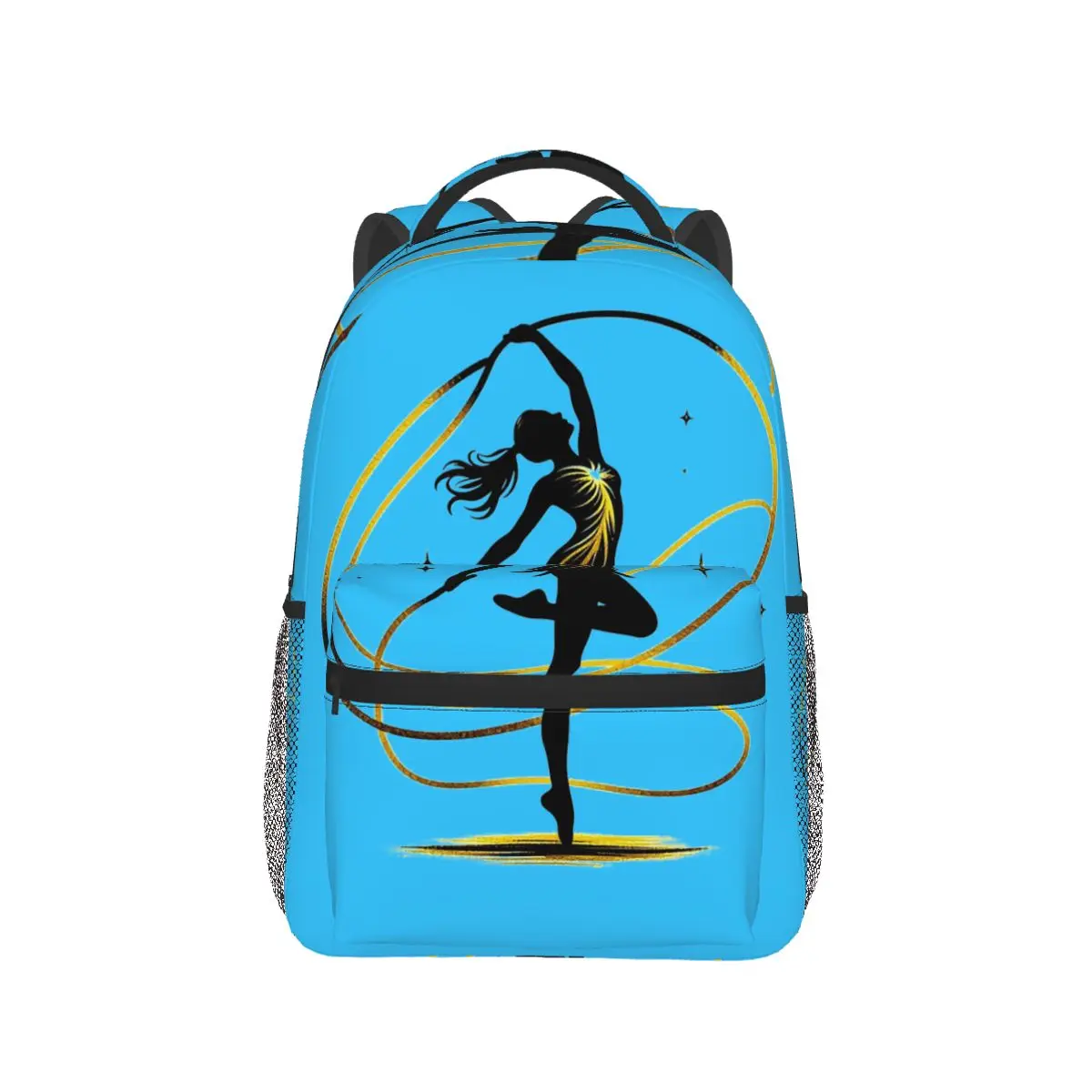 

Rhythmic Gymnastics Gold LIne Backpack Hot Sale Daypack Large Capacity Boys Girls BookBag School Bag Shoulder Bags for Men Women