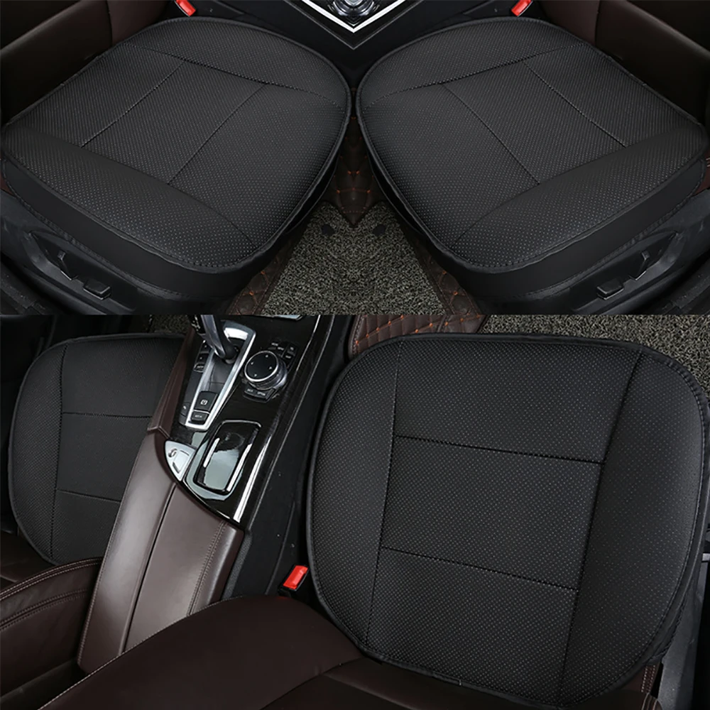 Universal Car Cushion PU Leather Car Seat Protector Cushion Four Seasons Universal Cushion Breathable Non-slip Seat Cushion