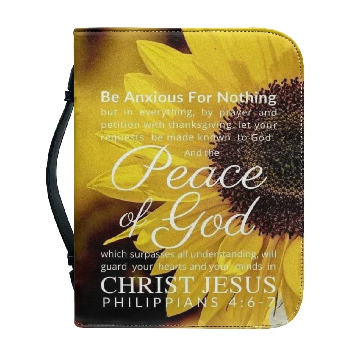 Christianity Bible Storage Bags Women Zippered Handle Handbags Custom Study Book Holy Storage Boxes for Ladies Bible Cover Case