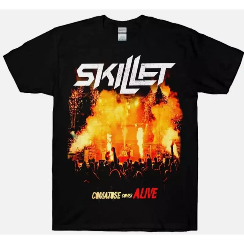 Skillet Rise Concert Tour Black T Shirt Size S M L 2345Xl
