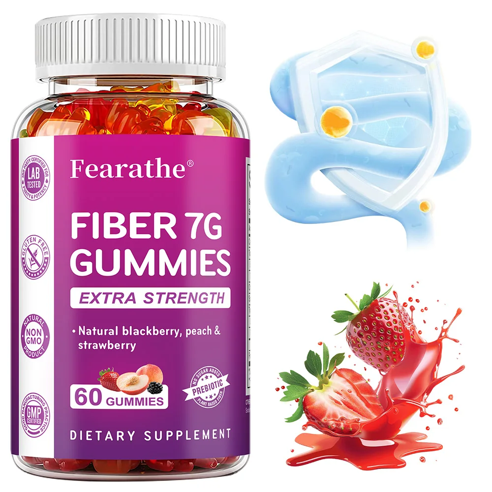 

Adult Fiber Gummies, 7 Grams Extra Strength, Digestive Health and Regularity Support, Natural Weight Support, Boosts Metabolism