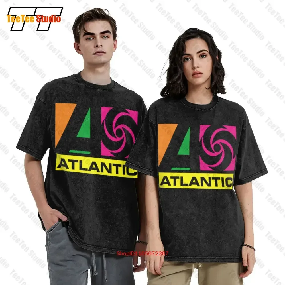 Atlantic Records Record Label Music Studios Musician Band Vintage Oversized T-Shirt X83X