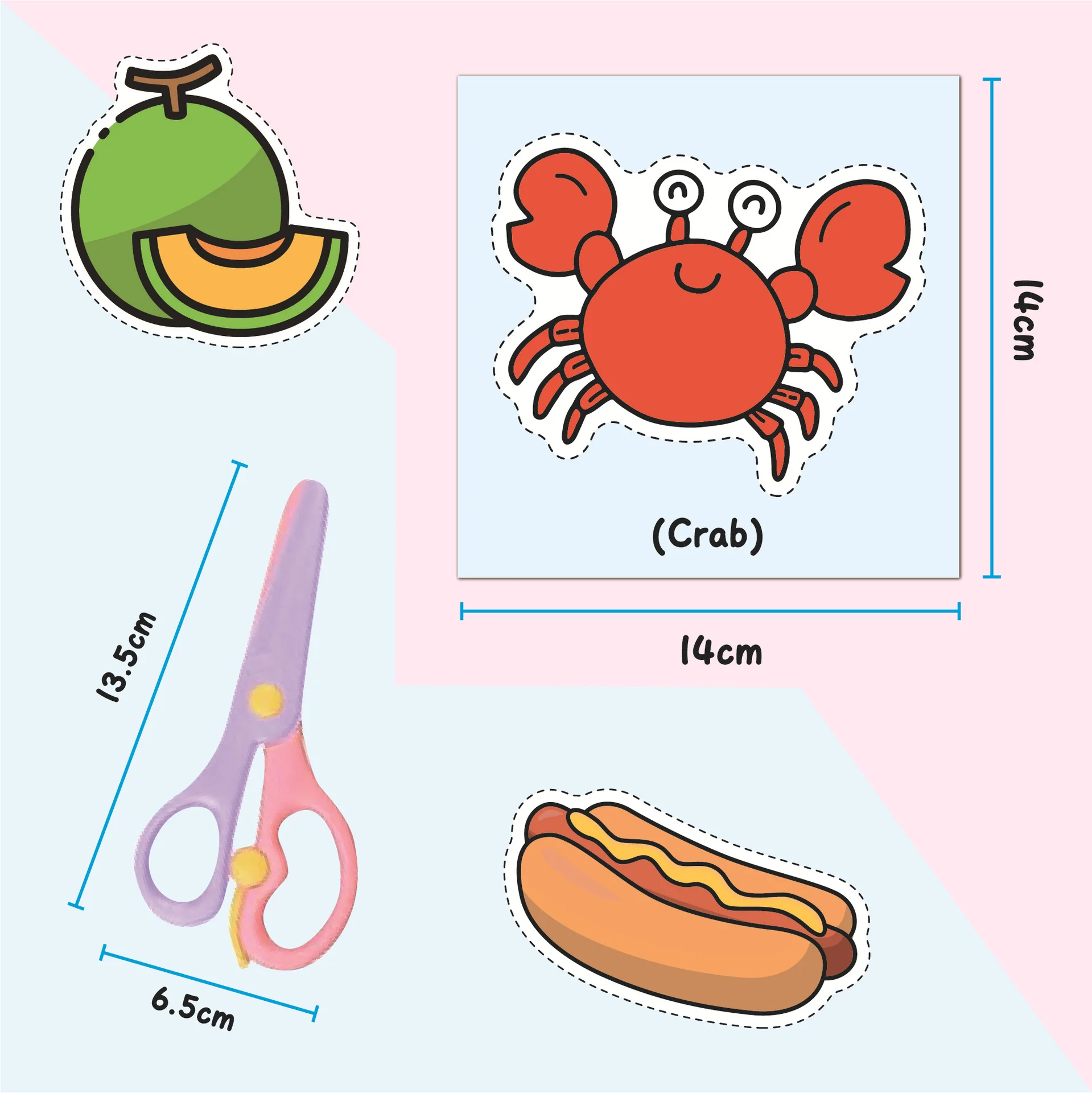 Zestaw do wycinania papieru dla dzieci Zabawne kolorowe kreskówki DIY Ręcznie robione materiały Przedszkole Wczesna edukacja Ręcznie robione zabawki do wycinania papieru