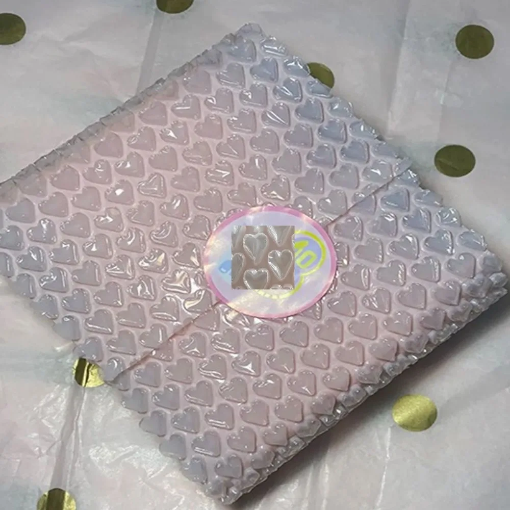 Bubble Mailers for Gift Box, Embalagem Shockproof Packing Wrap, Love Heart Bubble Film Mailing, Atacado, 30cm x 5 m/Roll