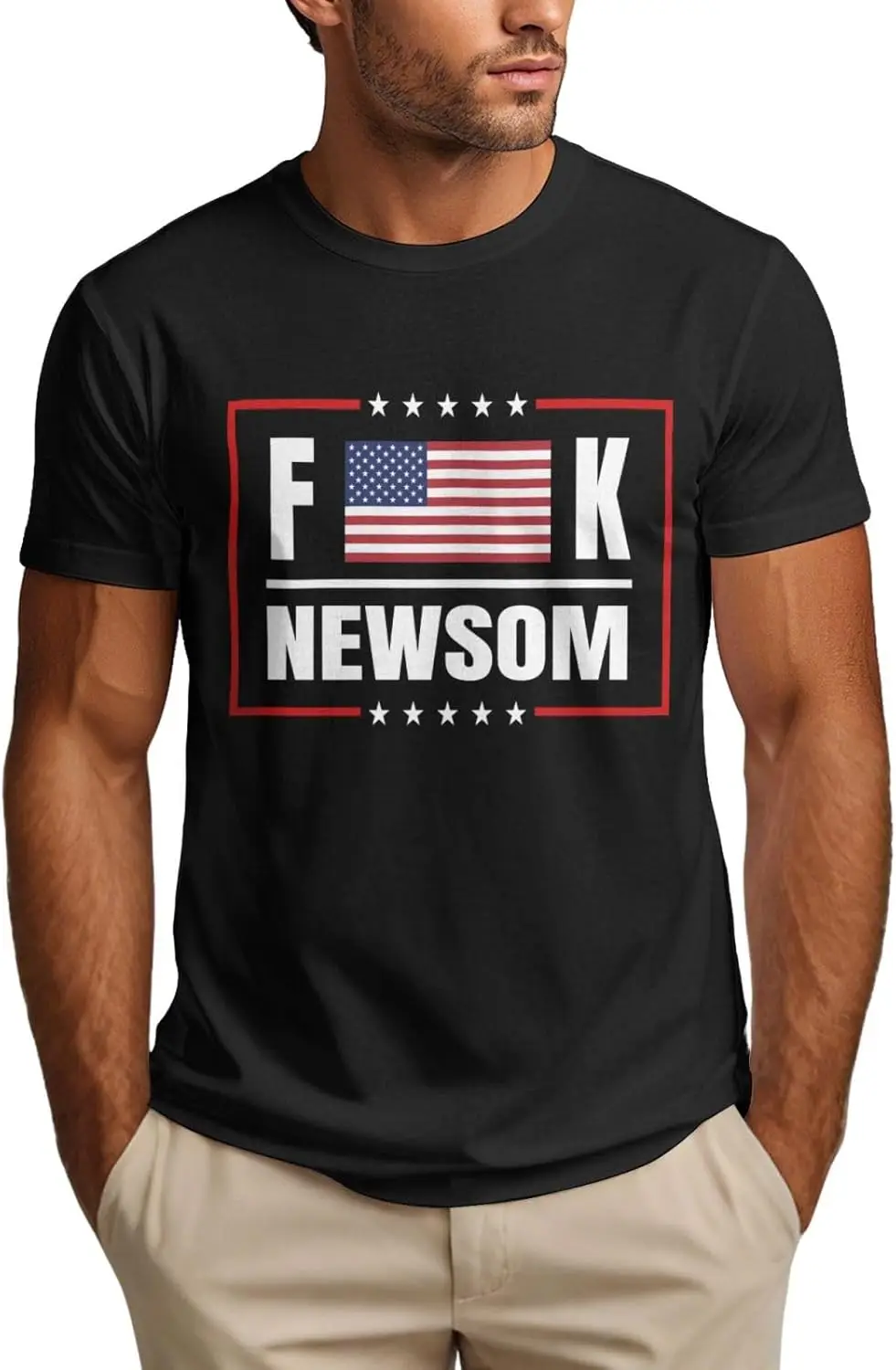 

Футболка Gavin Newsom Sucks Shirt Anti FCK Newsom, мужская футболка