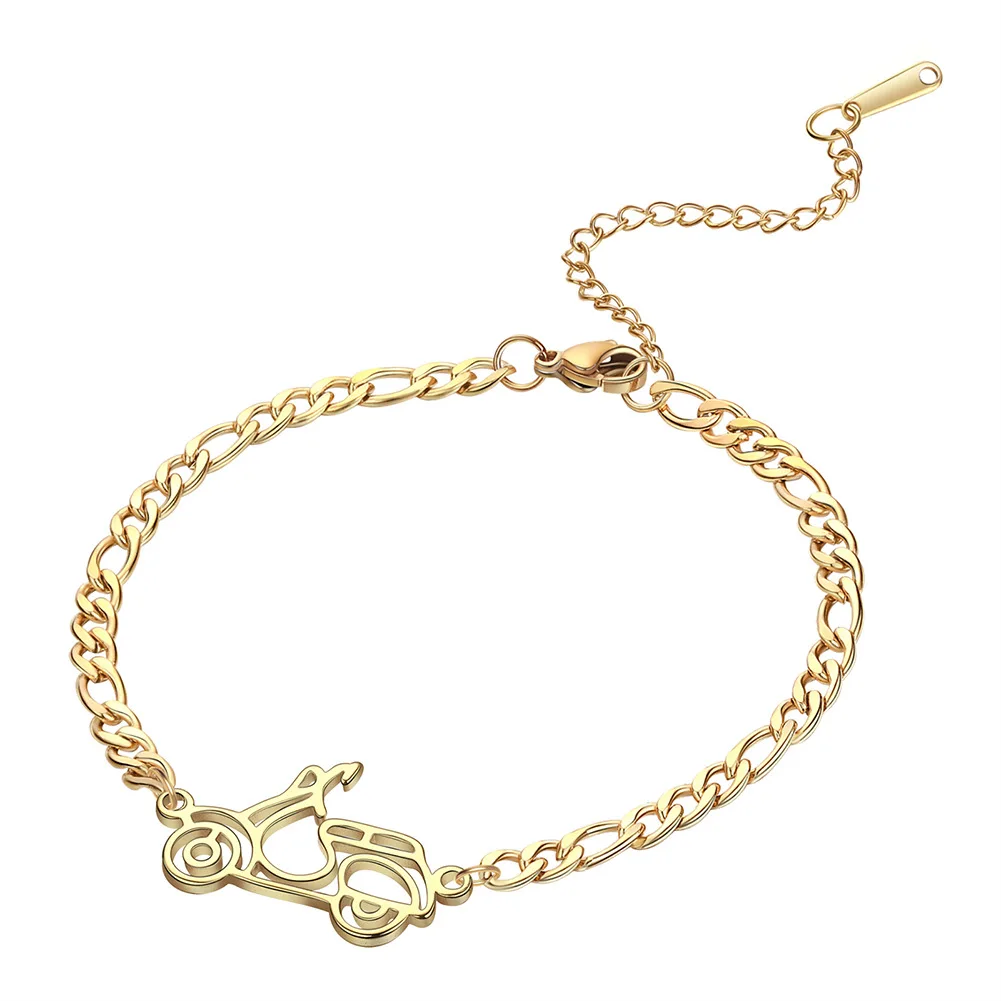 Fashion Simple stainless steel bicycle chain bracelet Motorcycle Bike Style Bracelets Punk Bracelets Jewelry