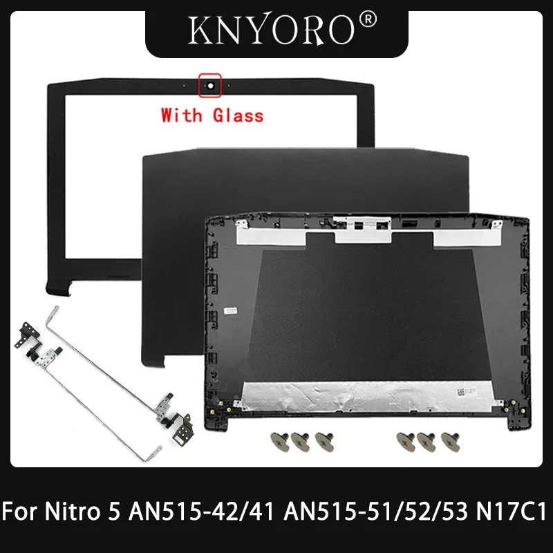 Imagem -01 - Tampa Traseira Lcd Original da Tela Superior Dobradiças da Moldura Frontal Acer Nitro An51542 An515-41 An51551 An515-52 An515-53 N17c1 tampa traseira lcd original da tela superior dobradicas da moldura frontal acer nitro an51542 an515 41 an51551 an515 52 an515 53 n17c1 01