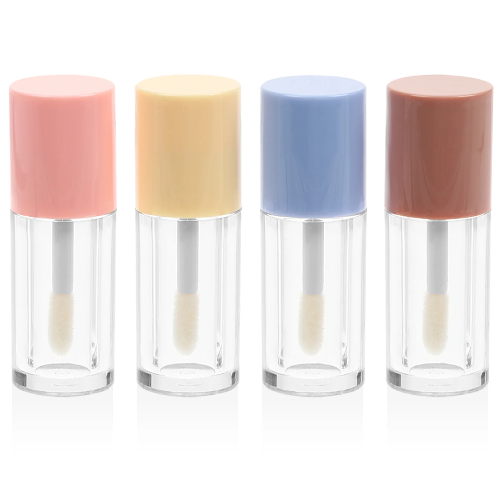 4 stuks lipglossbuizen transparante lege lippenstiftcontainers 2 ml hervulbare flessen draagbare reismake-up holle buizen