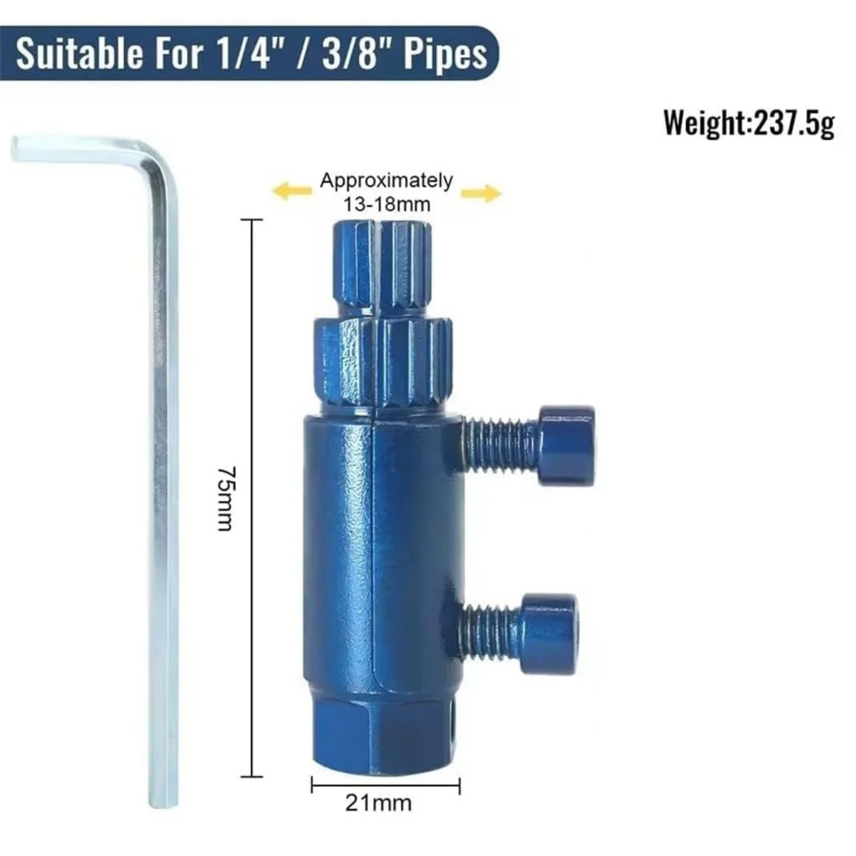 

AA98 Broken Pipe Thread Extractor, Broken Valve Thread Extractor,Easy Out Bolt Extractor Kit Broken Faucet Removal Tool