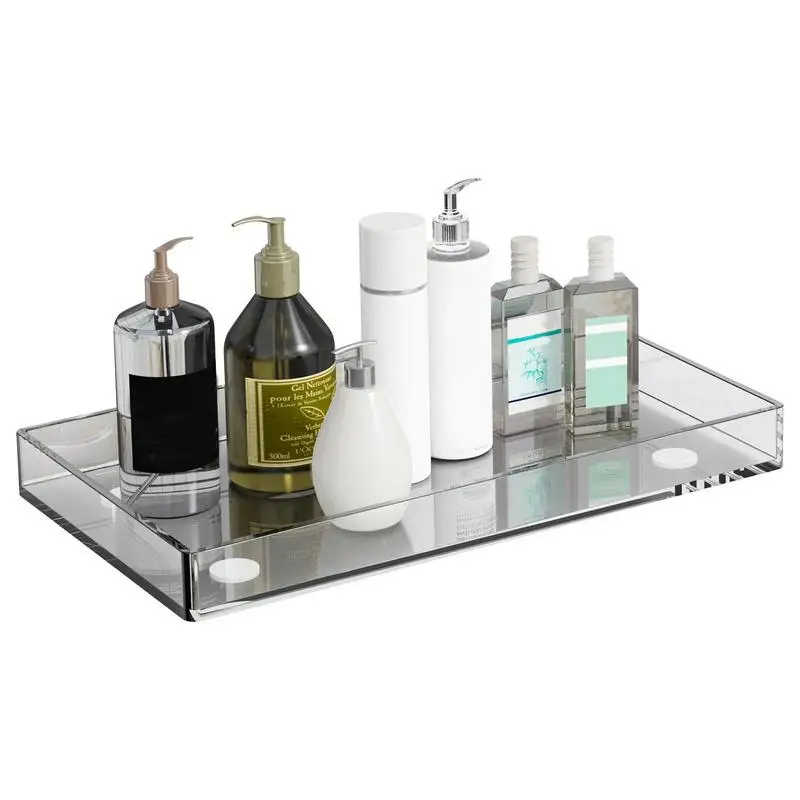 Acrylic Shallow Water Sink Serving Tray Transparent Tabletop Shooting Props Coffee Tray Acrylic Shallow Sink Photo Studio Kit