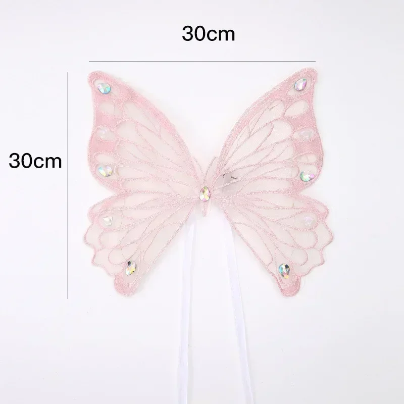 Dog wings glowing butterfly back decoration puppy summer clothes chest back decoration small dog Pomeranian Teddy Bigbear