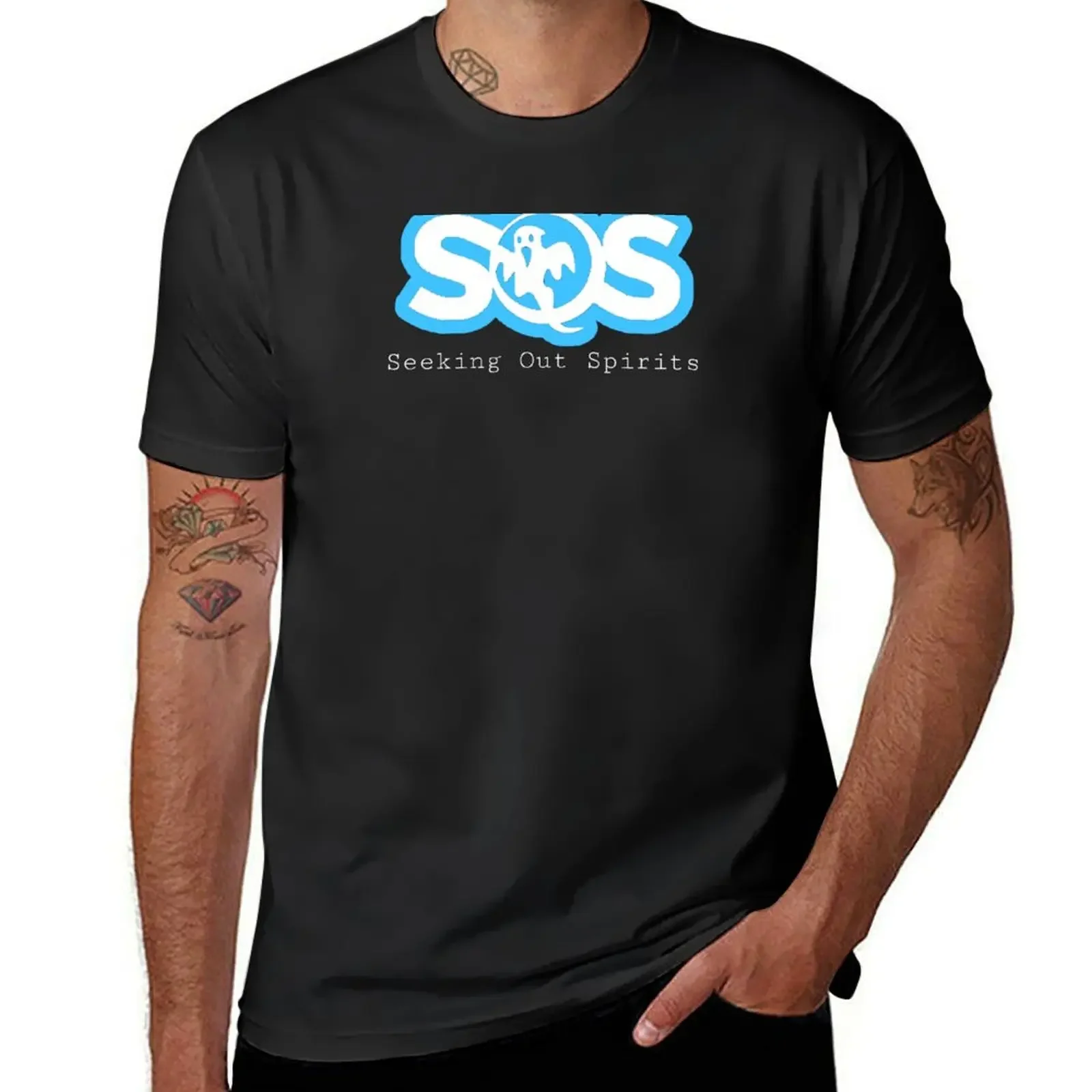 

S.O.S. (Seeking Out Spirits) T-Shirt boys animal print cheap stuff anime t shirts clothing for men