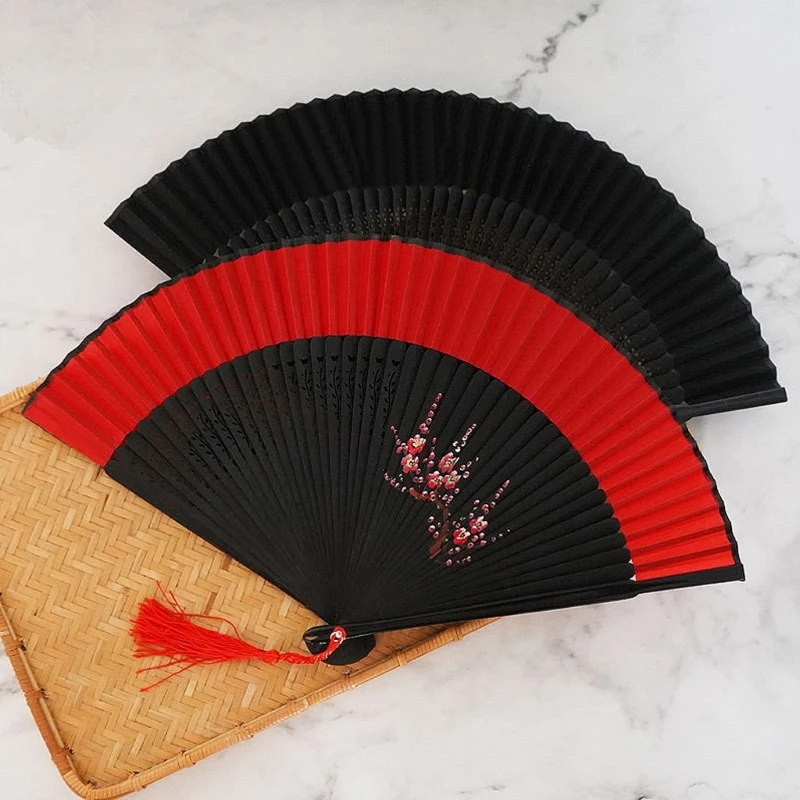 Elegant Hand Dance Fans for Women Festival Gift Performances Wedding Decoration