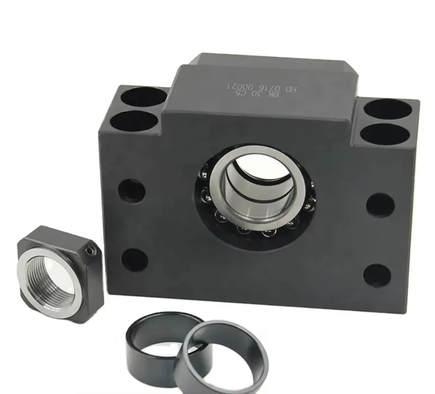 BK10 BK12 BK15 BK17 BK20 BK25 BK30 BK35 BK40 BK50 BK60 Ball Screw Fixed Ends Support Unit with Angular Ball Bearing