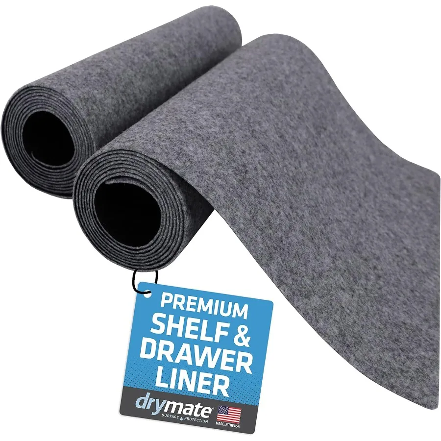 

Premium Luxury Shelf Drawer Liner Thick Cushioned Fabric NonAdhesive Absorbent Waterproof SlipResistant Liners for Kitchen Cabi