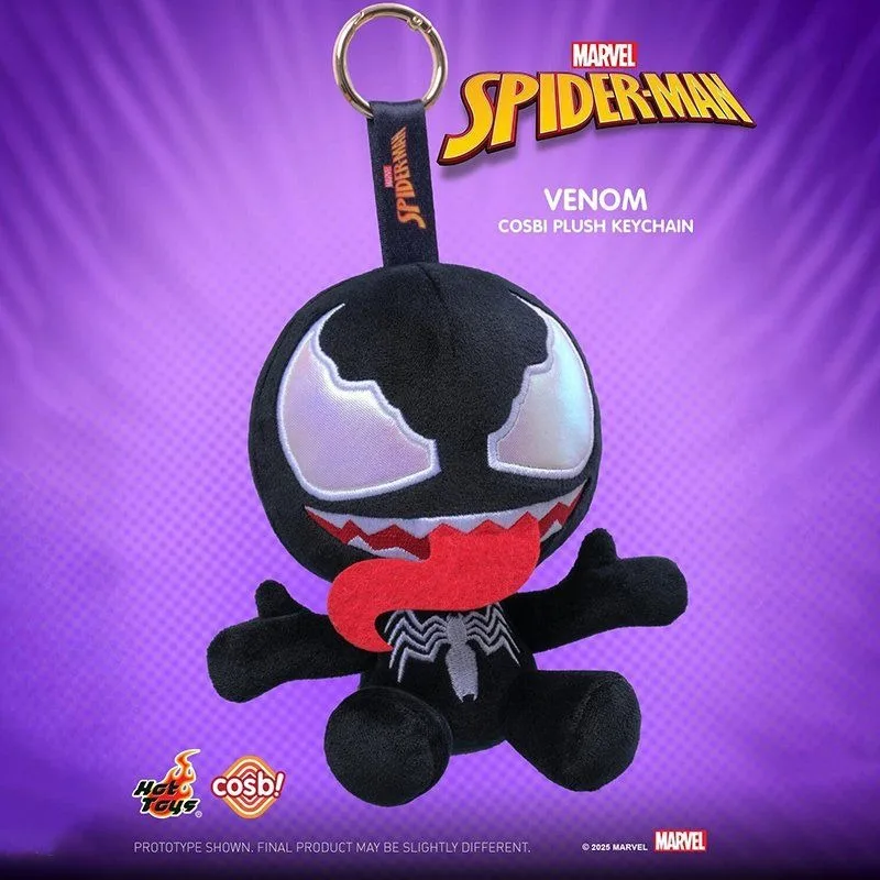 Diesjährige neue komplette Box mit HotToys Spider-Man COSBI Plüsch-Anhängern Blind Box Motherland Marvel Comics Venom Puppe Amerikanisch