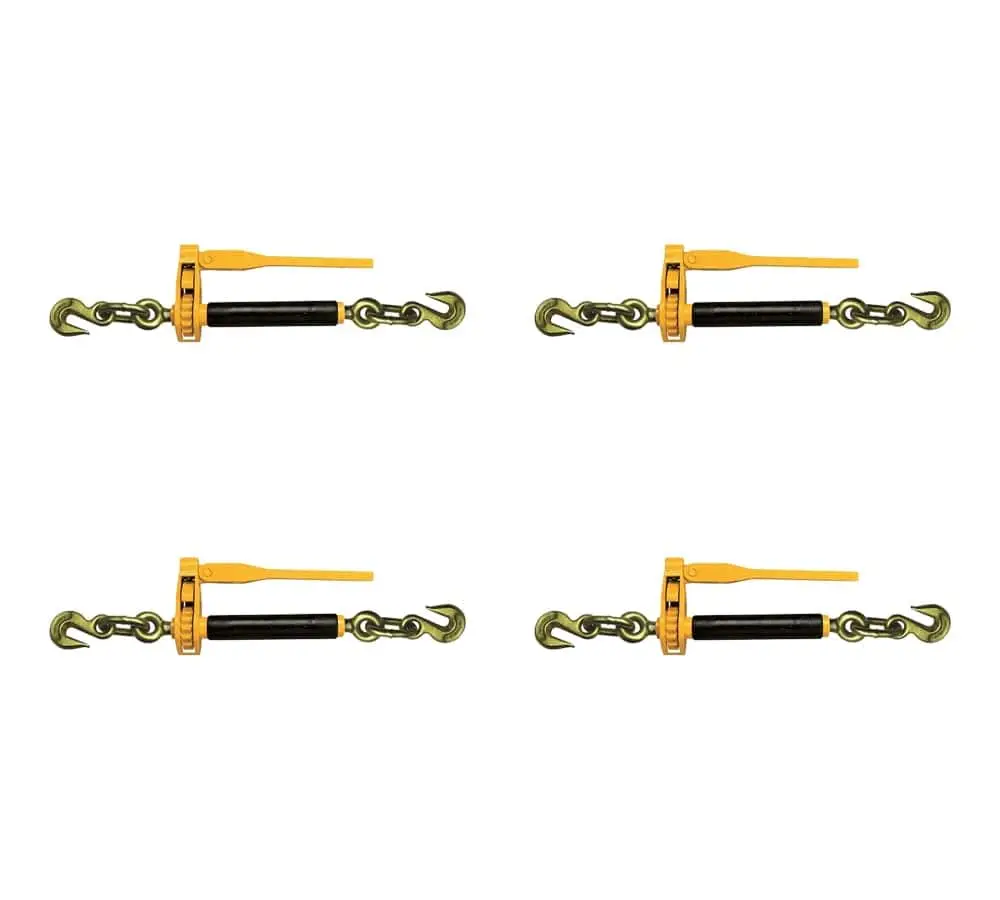 

Усиленные цепные стяжки-трещотки для буксировки, 4 шт., 5/16"-3/8" QuikBinder – Инструмент для крепления грузов при перевозке и транспортировке