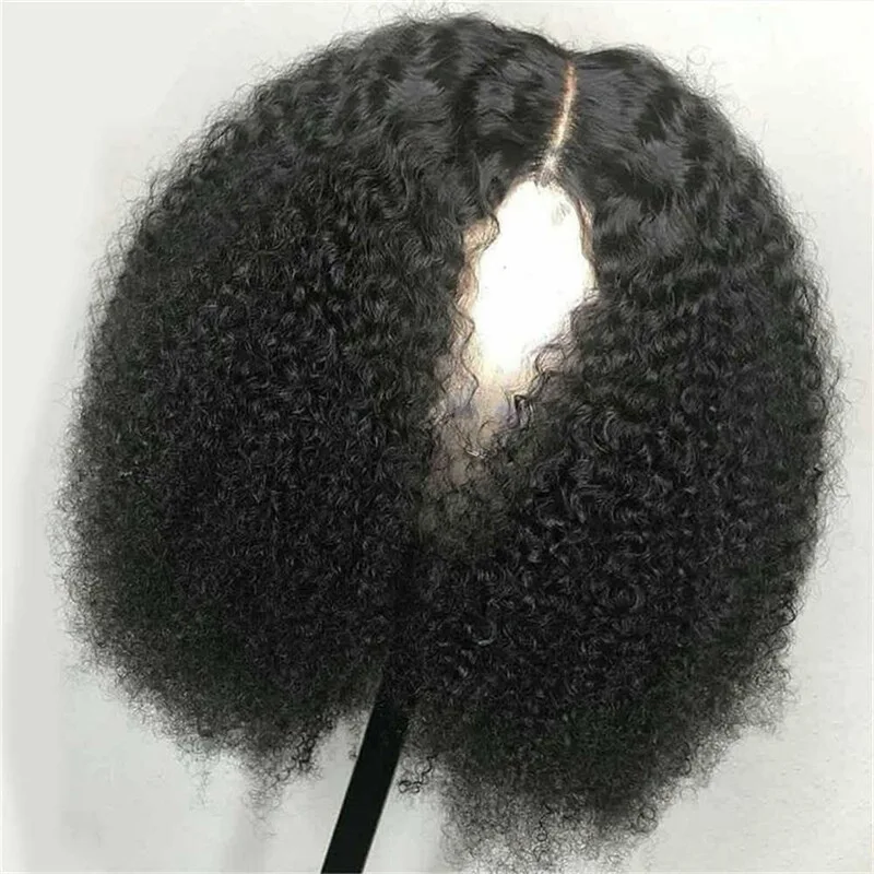 European and American wig with short curls, fluffy hair, high temperature silk, synthetic fiber, rose net, full head cover