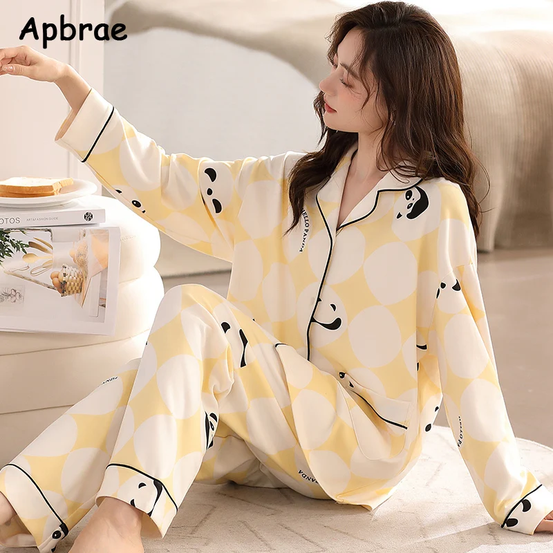 New Autumn Winter Cotton Pajamas for Women Long Sleeves Long Pants Sleepwear Woman Cardigan Pijamas Japanese Lapel Pyjamas