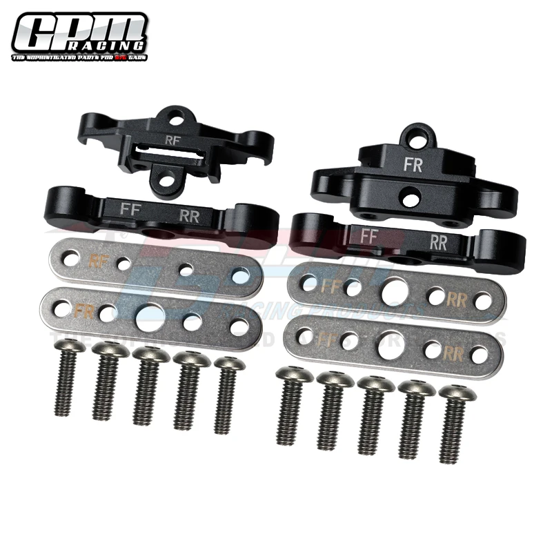 Barra de sujeción de brazo inferior delantero y trasero GPM Alu, montaje para TRAXXAS 1/10 Maxx 1/8 Maxx Slash