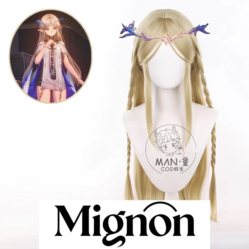 

Wuthering Waves Kachina Cosplay Wig Styled Braids Scalp Top Long Hair Halloween