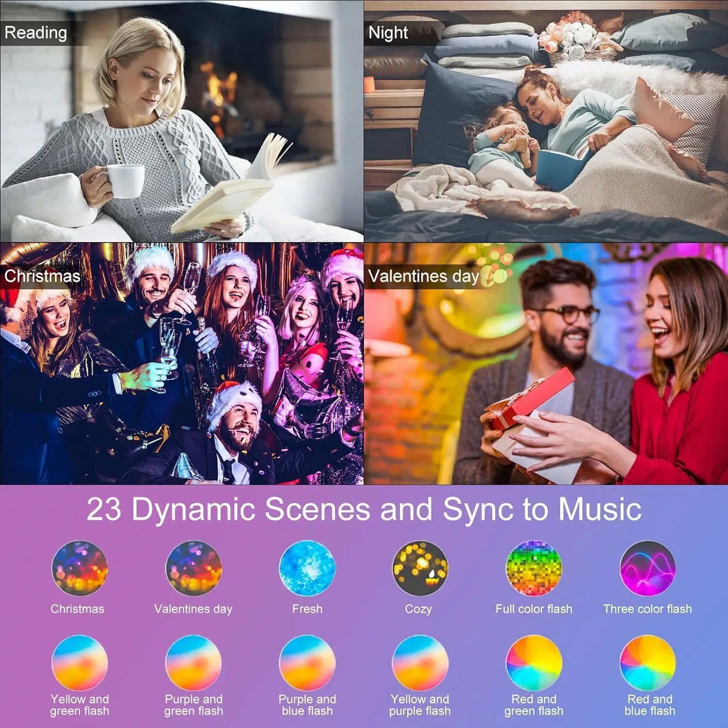 1-10PCS Smart LED Downlight WiFi Ble Ceiling Lamp RGB Lamp APP Remote Control Color Changing Light for Google Alexa Home