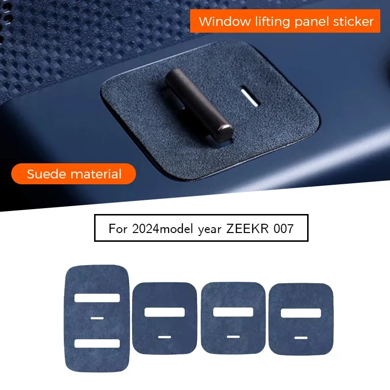 

Suede Material Widow Lifting Panel Sticker for Zeekr 007 2024