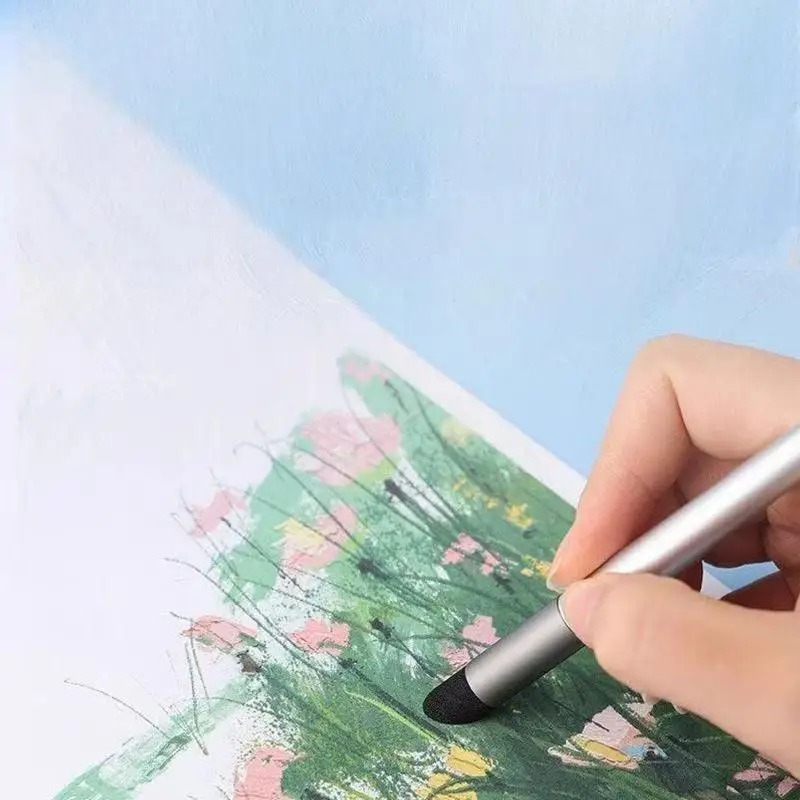 New 1/3Pcs Reusable Art Sponge Pens Washable Brushes For Pastel Oil Painting Sketching Drawing Art Supplies