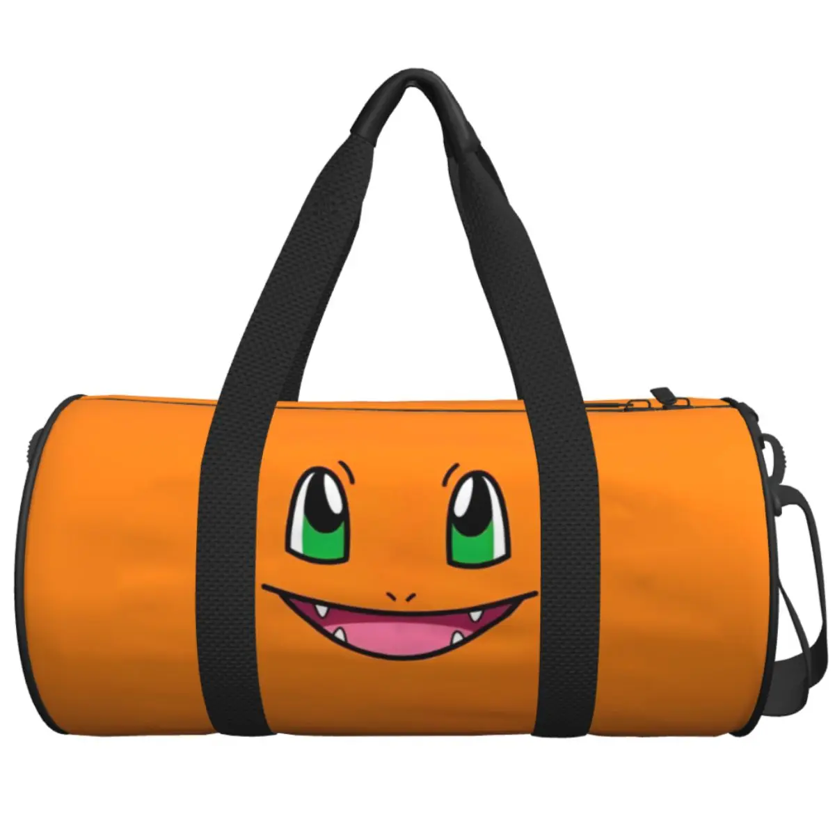 

Men Women Travel Bag P-Pokemons Funny 3D Face 17 Gym Bag Large Oxford Pattern Handbag Cute Training Sports Bag