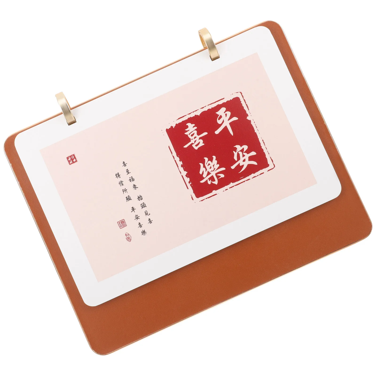 

Настольный календарь на деревянной основе, ежемесячный планировщик на 2024 год, настольный домашний офис, украшение, расписание, плотная бумага, предотвращение чернил