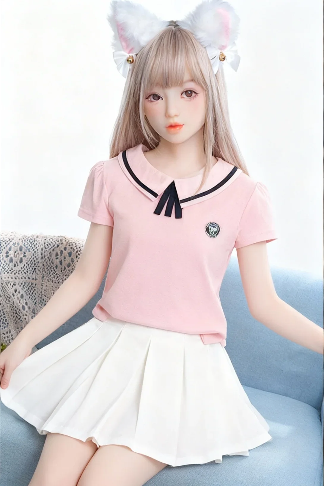 دمية أنمي TPE نابضة بالحياة، مفاصل متحركة وجلد ناعم مع رأس قابل للفصل، شخصية قابلة للجمع، شحن محلي سريع