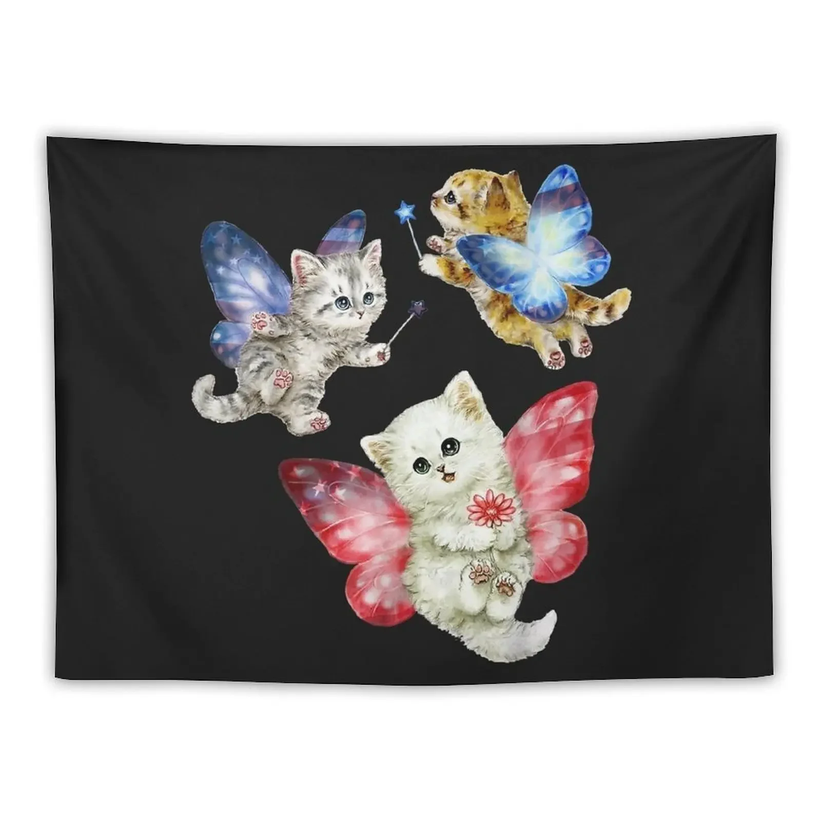 

Cat Fly Like A Butterfly Tapestry Room Decorations Aesthetic Bedrooms Decorations For Bedroom Tapestry