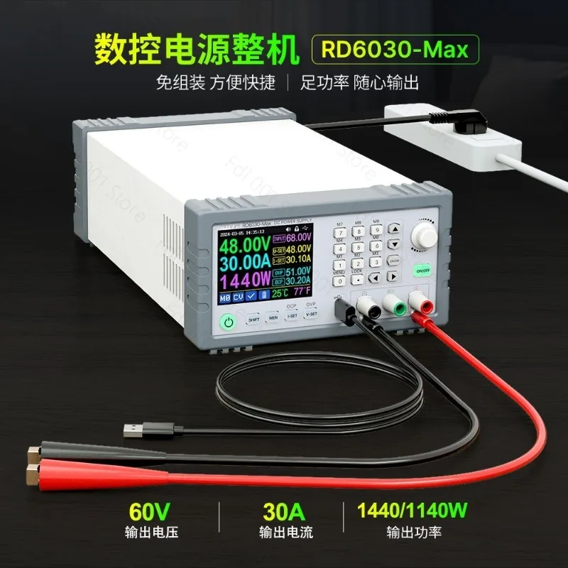 Programmable Lab Supply RD6030-Max 60V 30A, High Power 1440W Bench PSU For Battery Charging & Testing
