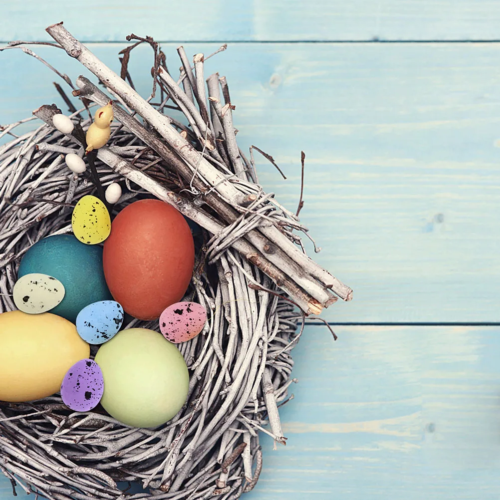 

150pcs Colorful Simulated Quail Eggs Foam Decor Durable Bright Easter Party Adornment Safe No Odor Craftsmanship