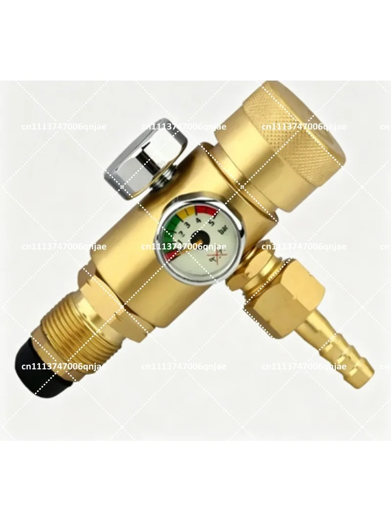 All-Copper Anti-Drop Dual Gauge Pressure Regulator for Propane & Acetylene Gas Tank Accessory