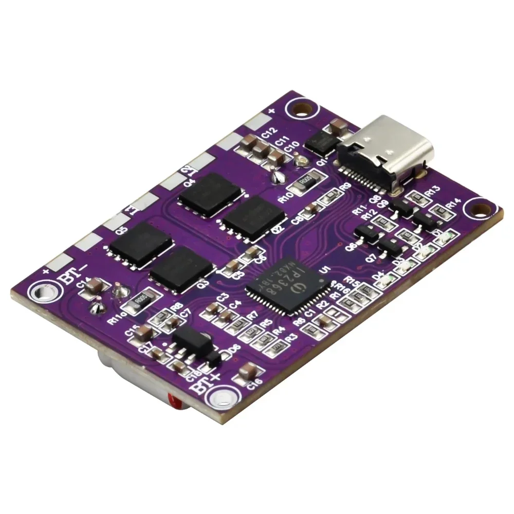 

IP2368 Bidirectional 100w Fast Charging Module Buck-Boost Type-c Interface 4S Lithium Battery High-Power Fast Charging Board