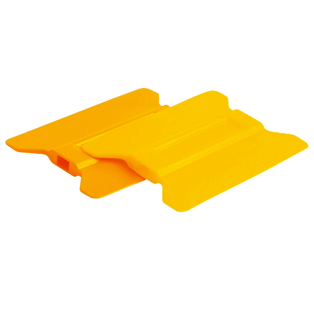 2Pcs Vinyl Wrapping Squeegee 4Inch Tint Square Scraper Car Window Film No Scratch Scraping Decal Stickers Applicator Yellow