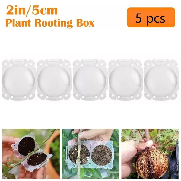 

High Pressure Propagation Ball, Plant Rooting Device Grow Graft Box, 3-Size Reusable Air Layering Pods for Trees, Roses, Fruit P