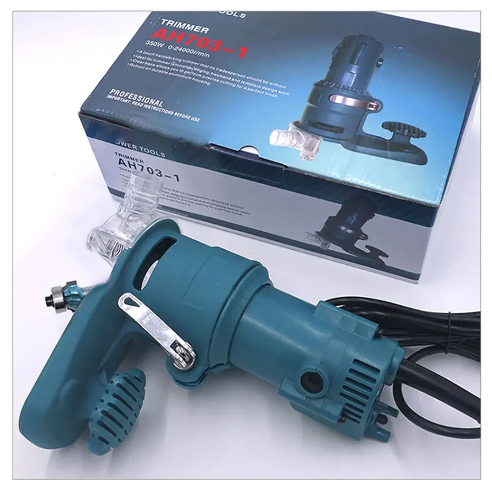 Portable Electric Trimming Machine Woodworking PVC Edge Banding Machine Chamfering Arc Milling Cutter Trimming Tool