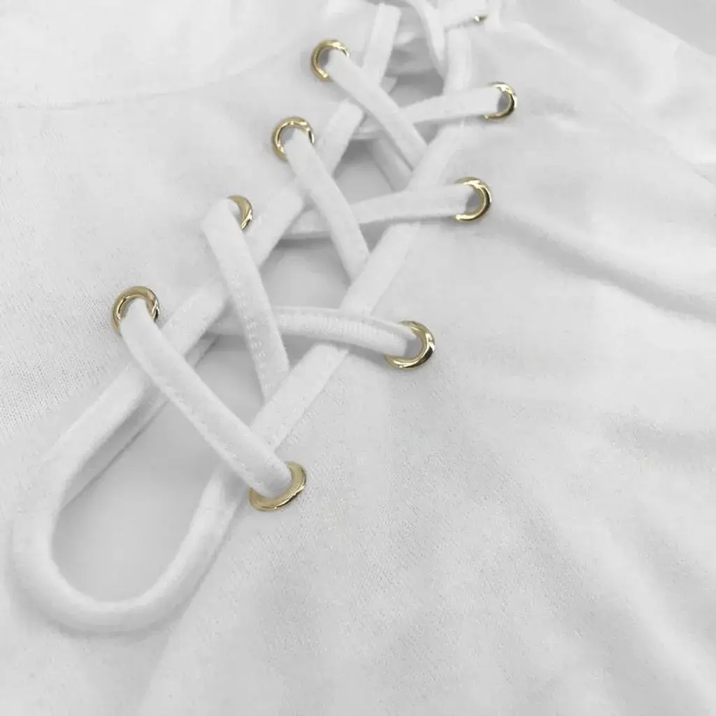 2024 여성 섹시 홀터넥 레이스업 슬림핏 블라우스 신상 캐주얼 블라우스 패셔너블 여성 상의