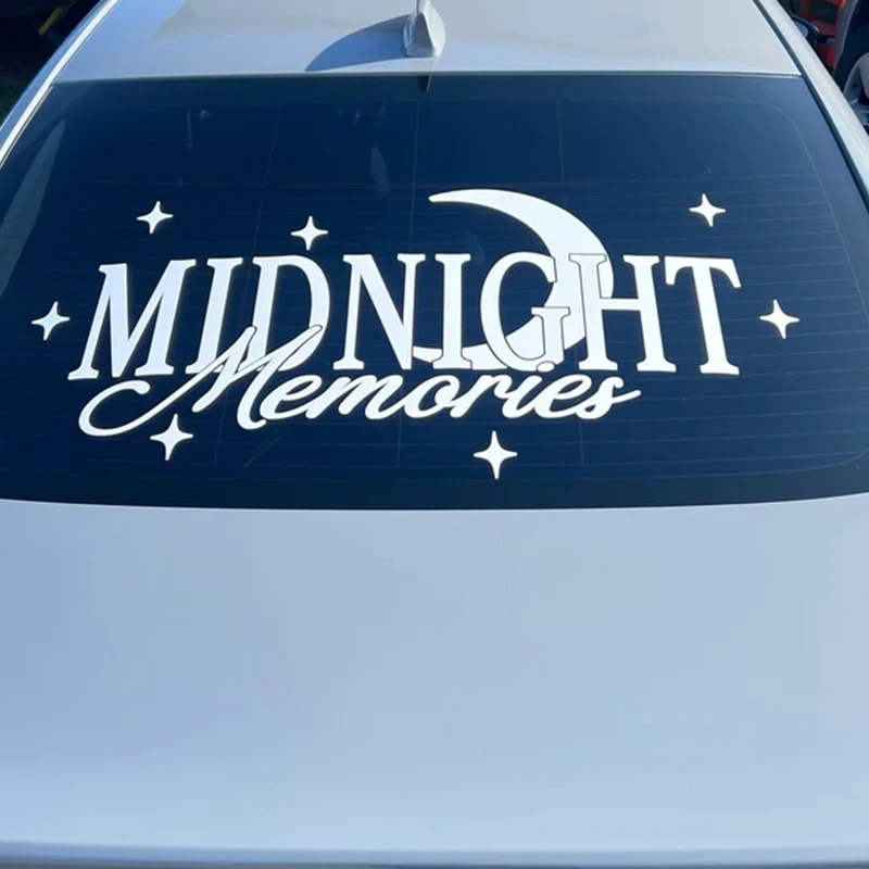 Midnight Memories for Car Sticker Decoration The Rear Windshield Banner JDM Sticker Exterior Accessories Waterproof Vinyl Decals