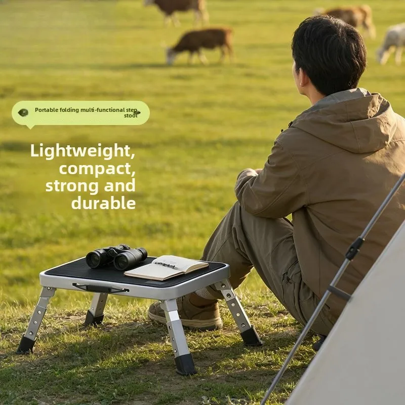 Stools & Ottomans Living Room Furniture Foldable Extendable Seat Multi‑functional Horse Bench Outdoor Camping Fishing RV Step