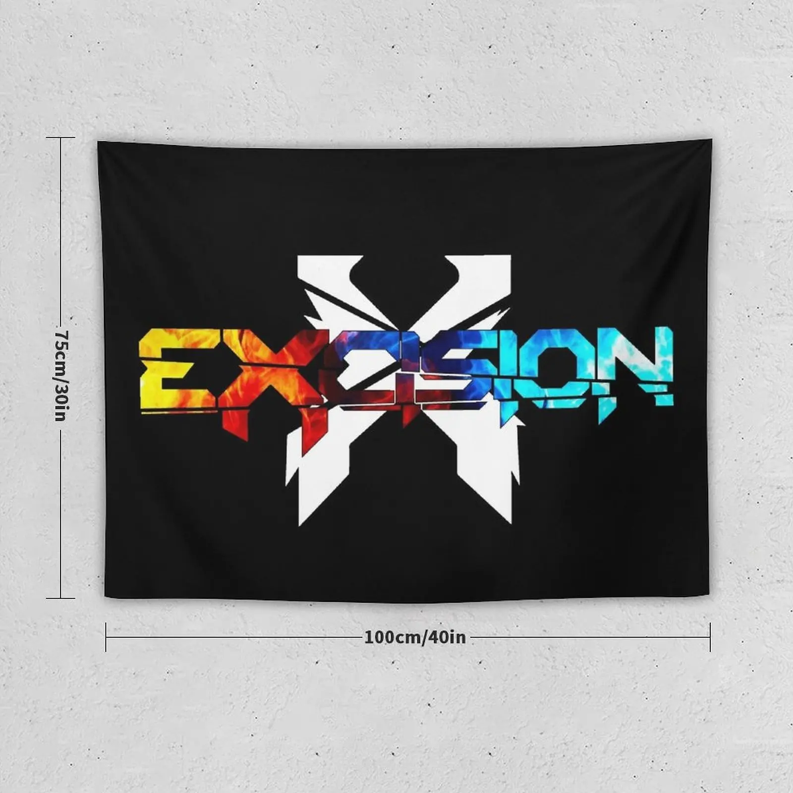 X Headbanger Dubstep Tapestry Wall Carpet Decor For Bedroom Tapestry