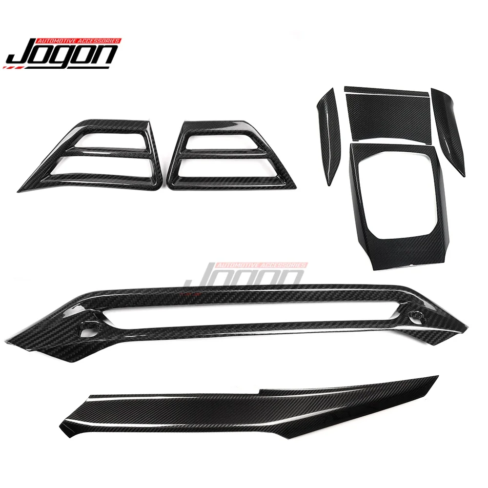 LHD Carbon Car Interior Dashboard Side Air Vent Console Gear Shift Panel Cover Trim For BMW 2 3 4 Series 2025+ G42 G20 G22 G87