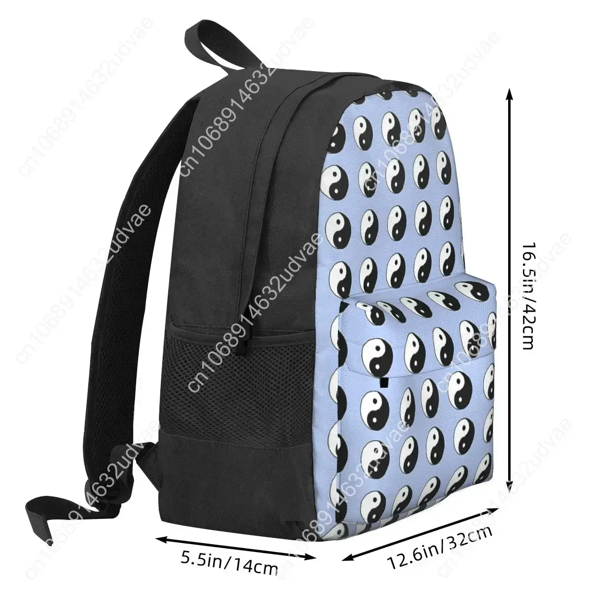 Yin Yang Pattern Backpacks Bookbag School Bags Cartoon  Rucksack Travel Rucksack Shoulder Bag