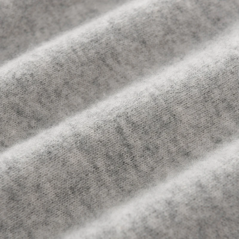 Men's Autumn Winter 100% Merino Wool Sweater Hooded Collar Knitted Pullover Cashmere Sweatshirt Casual Large Tops Long Sleeved