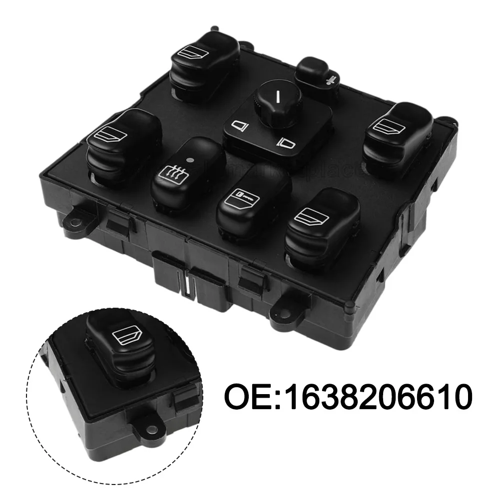 

Переключатель стеклоподъемника OEM A1638206610, совместимый с Mercedes ML320 W163, ML400, ML430, ML500, модели 1998-2005 годов выпуска
